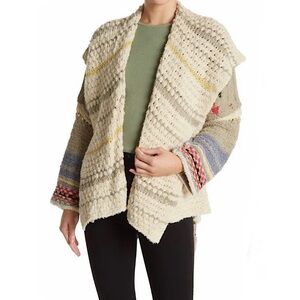 Free‎ People Road Less Traveled Hooded Cardigan Sweater - Size S